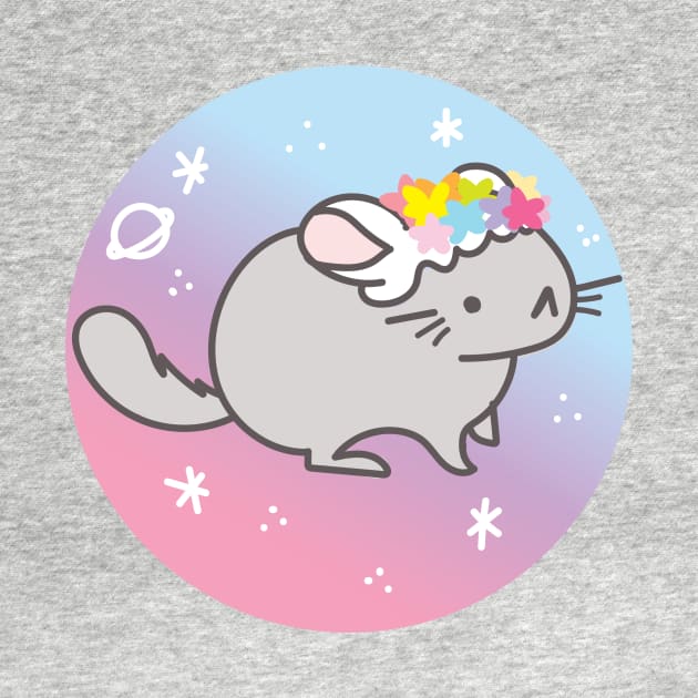 Kawaii Flower Chinchilla by sarabearie